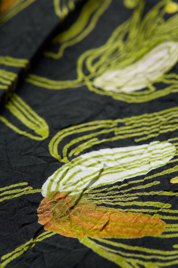 Masai Green Sheen Sondra Skirt Detail | Dotique