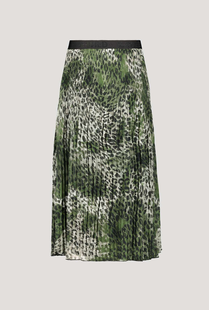 Monari 406265 Clover Pattern Skirt Front | Dotique