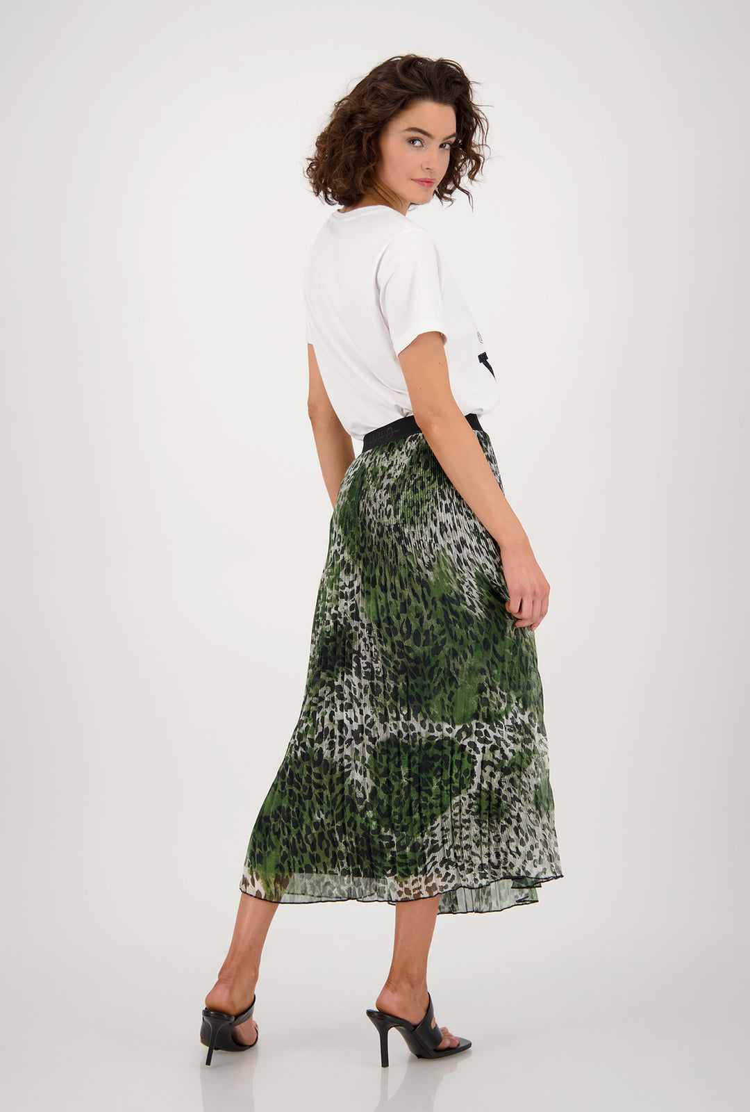 Monari 406265 Clover Pattern Skirt Back Lifestyle | Dotique