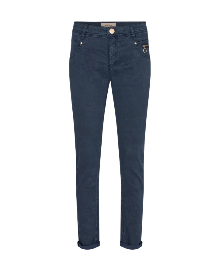 Mos Mosh Salute Navy Nelly Air Pant Front | Dotique