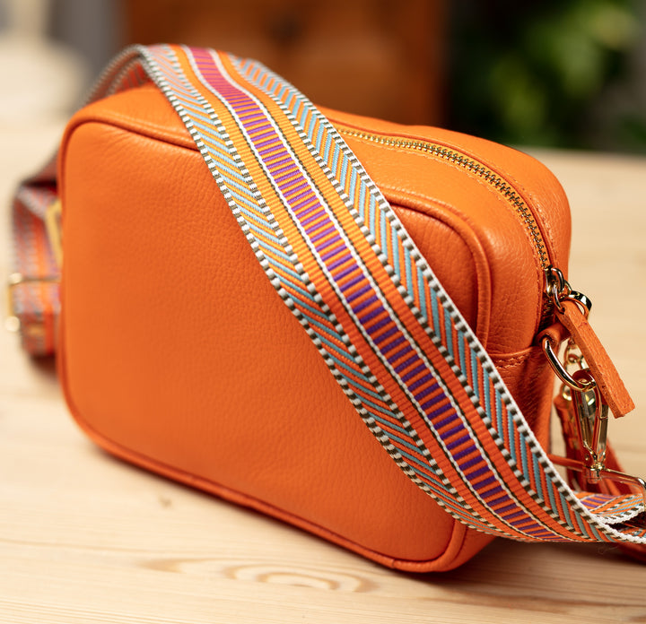 Elie Beaumont Handbag Orange Bag with Aztec Bag | Dotique