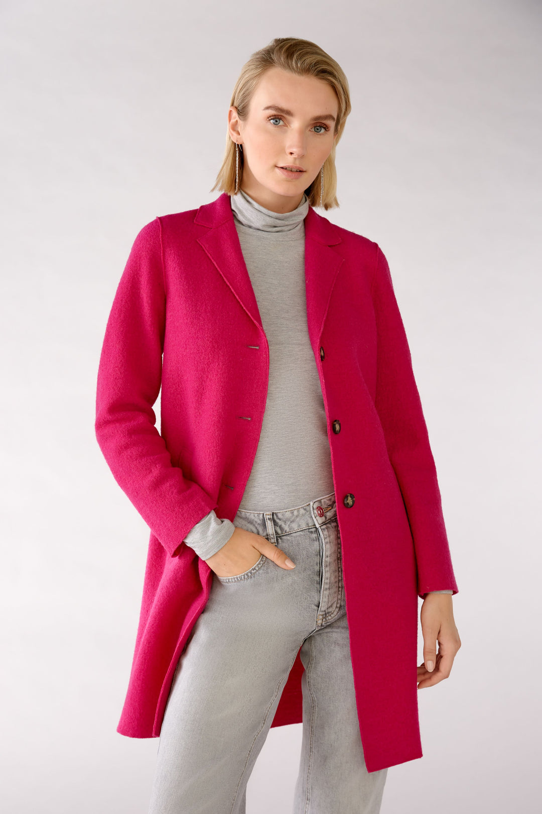 Oui 77627 Coat Pink / Purple | Dotique