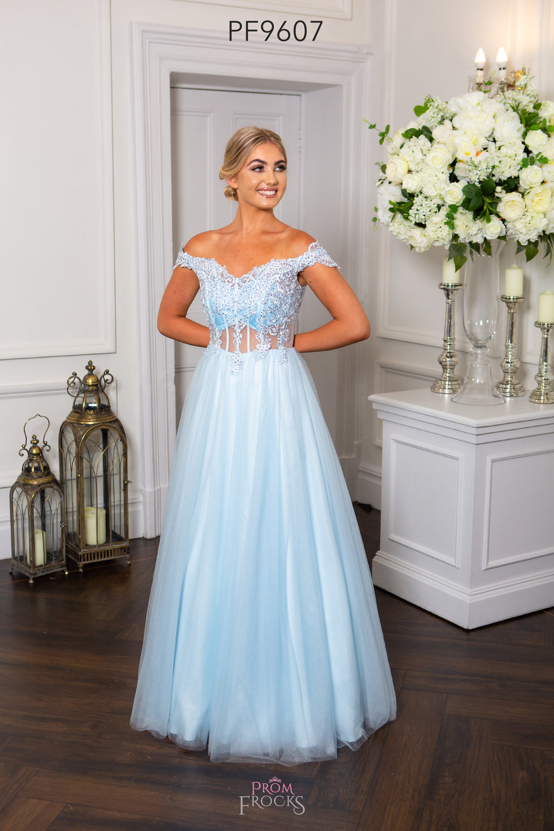 PromFrocks 9607 Prom Dress Dotique CHesterfield  pale blue