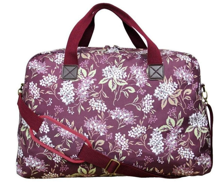 Peony Hydranga Weekender Bag Front | Dotique