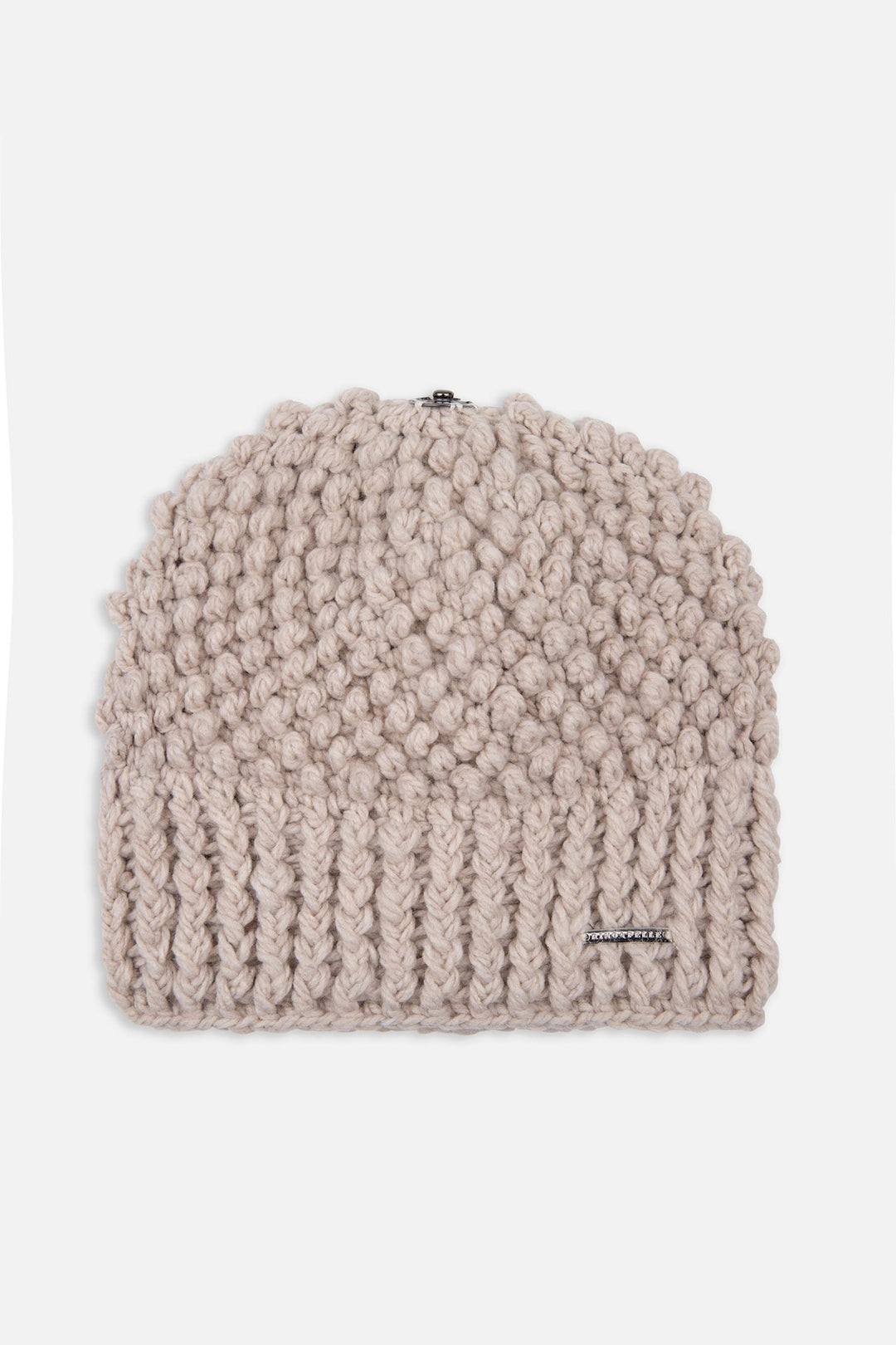 Rino & Pelle Kevina Knitted Beanie with Pom Pom Birch | Dotique