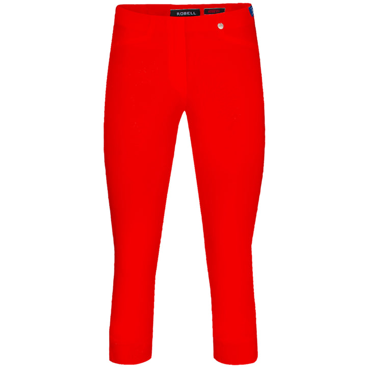Robell 51636 Rose 07 Crop trouser - Red Front | Dotique