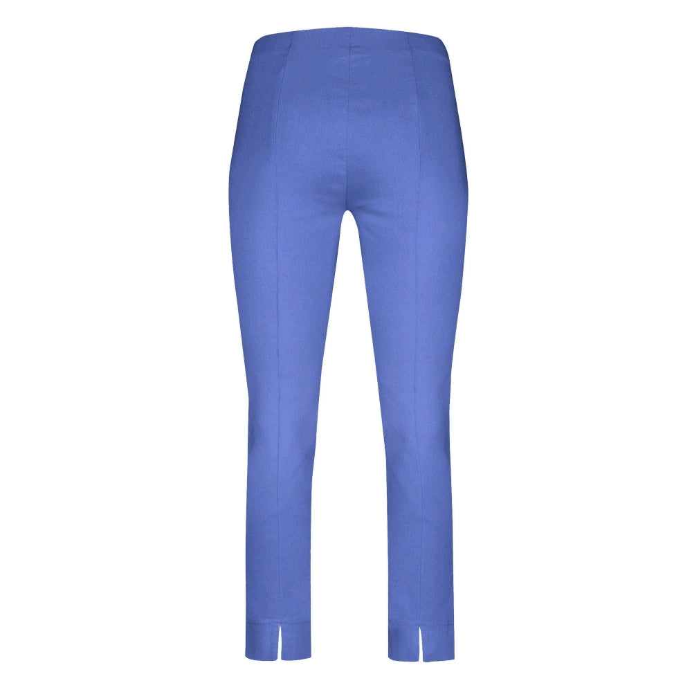 Robell 51527 Rose 09 Slim Leg Trouser Azure Blue (600) Back | Dotique
