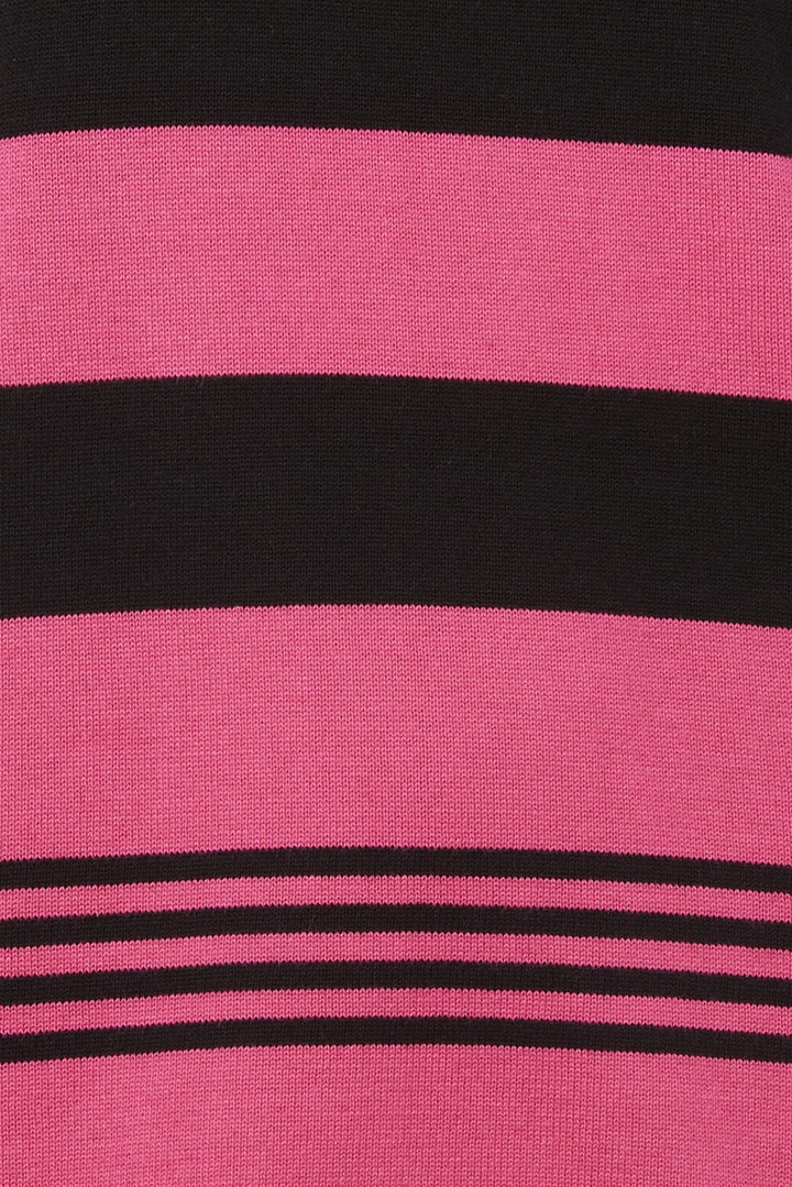 Sunday 6748 Pink and Black Stripe Jumper Detail | Dotique