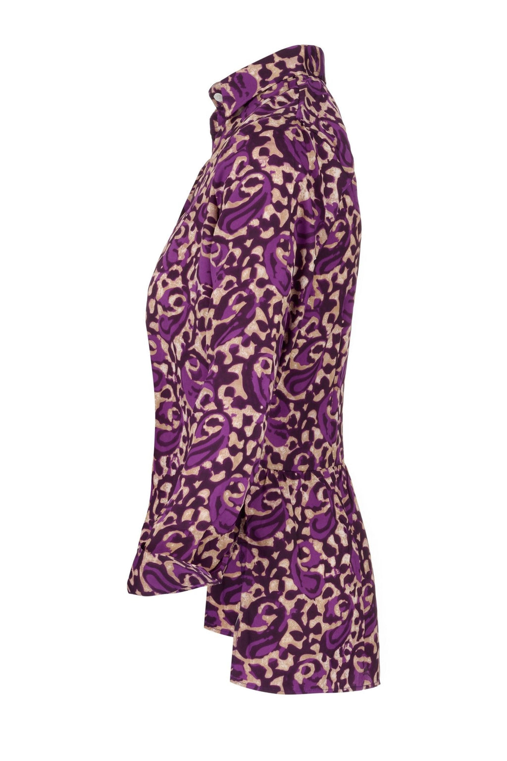 At Last Soho Shirt in Midnight Purple Swirl Side | Dotique