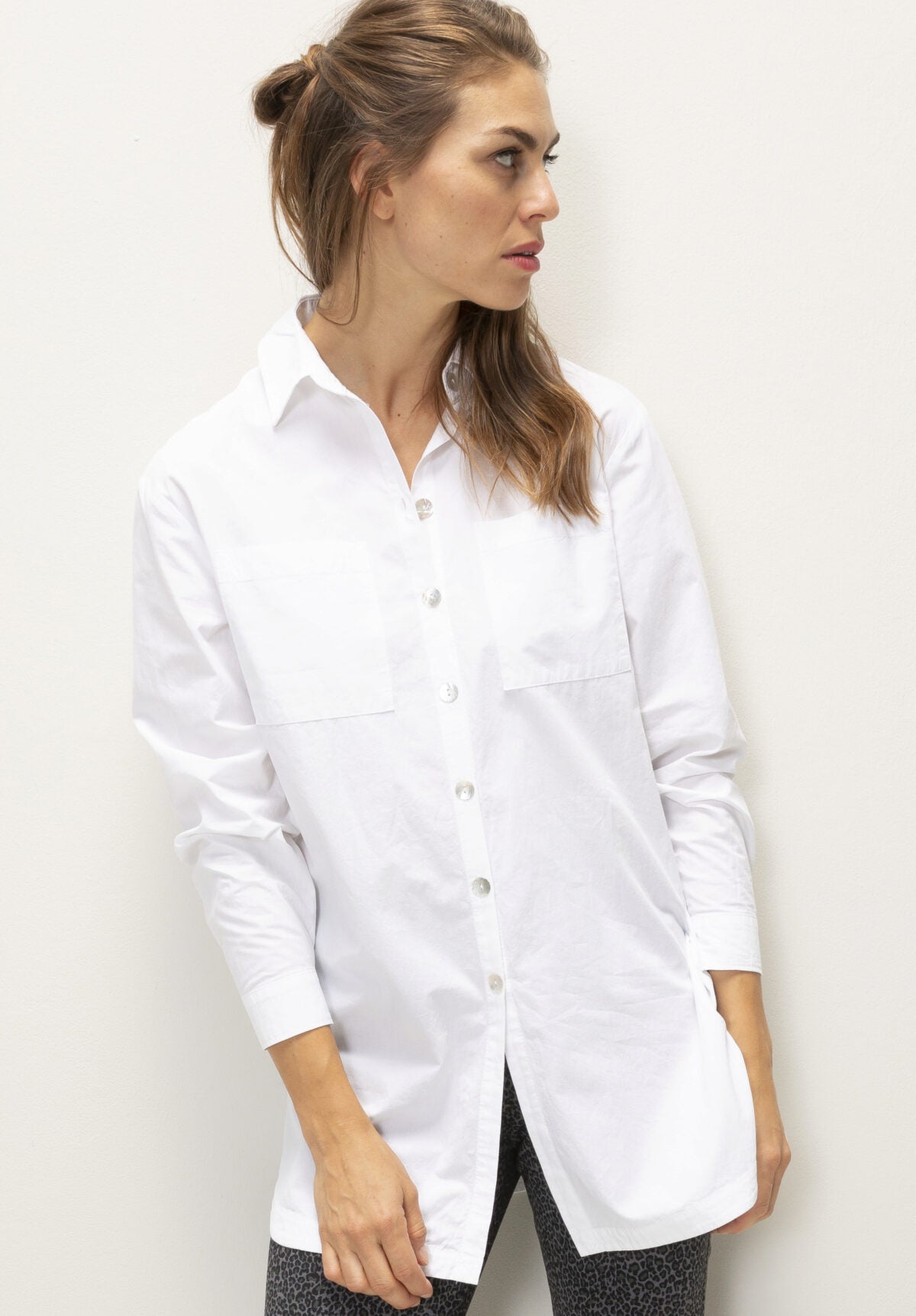 Bianca 95027 Adela White Blouse dotique  front 1
