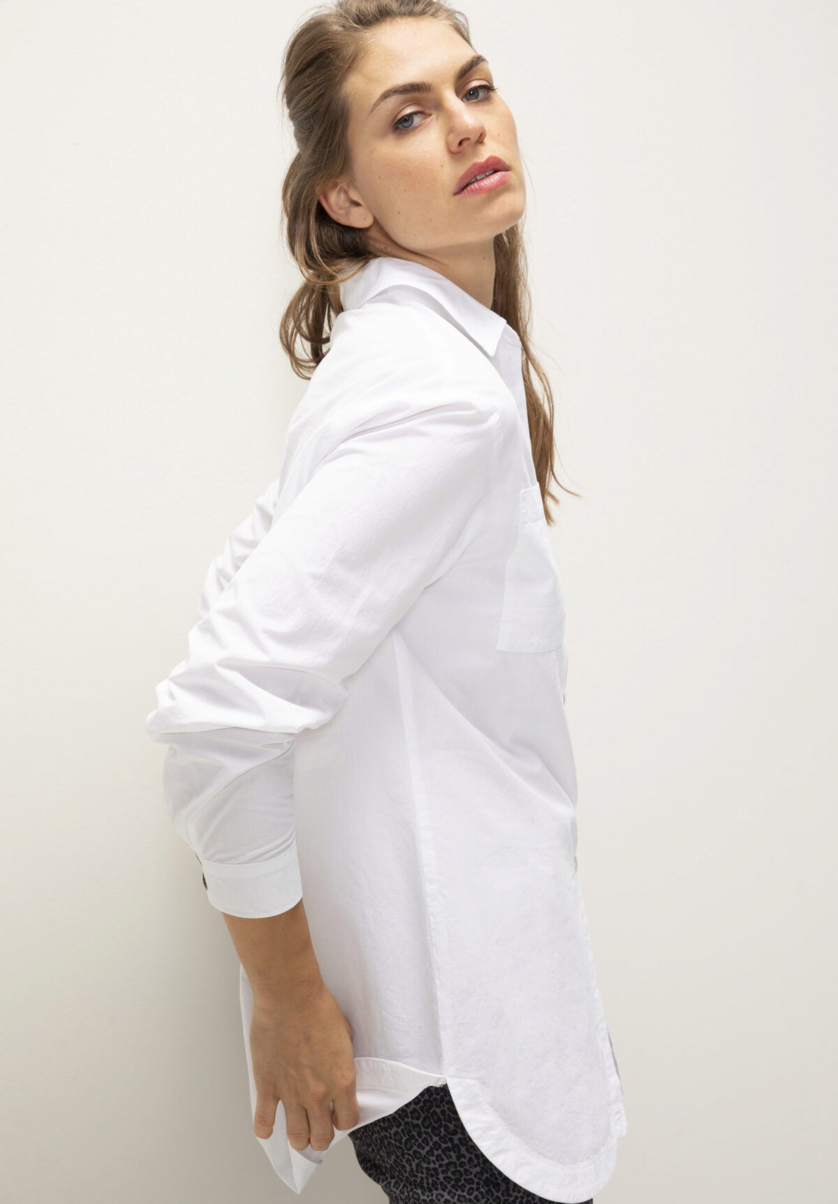 Bianca 95027 Adela White Blouse dotique  side