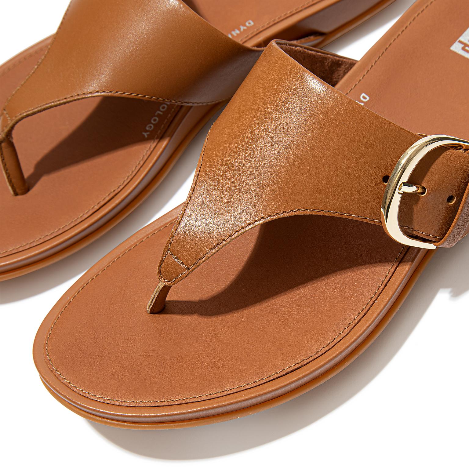FitFlop Gracie Toe - Post Sandals Light Tan - Dotique - Dotique