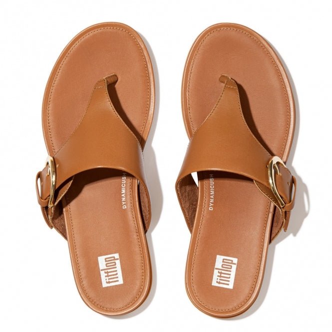 FitFlop Gracie Toe - Post Sandals Light Tan - Dotique - Dotique