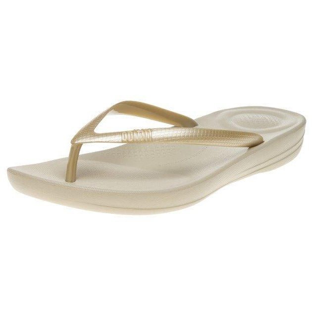 FitFlop IQUSHION Ergonomic Flip - Flops Gold | Dotique - Dotique - Dotique