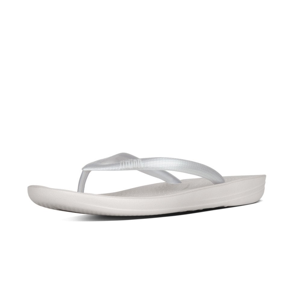 FitFlop IQUSHION Ergonomic Flip - Flops Silver | Dotique - Dotique - Dotique