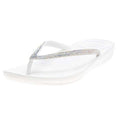 FitFlop Iqushion White Sparkle Shoe side