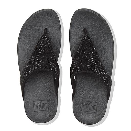 FitFlop Lottie Shimmercrystal Black - Dotique - Dotique