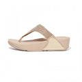 FitFlop Lulu Glitz Toe Post Sandal Platino / Gold  | Dotique