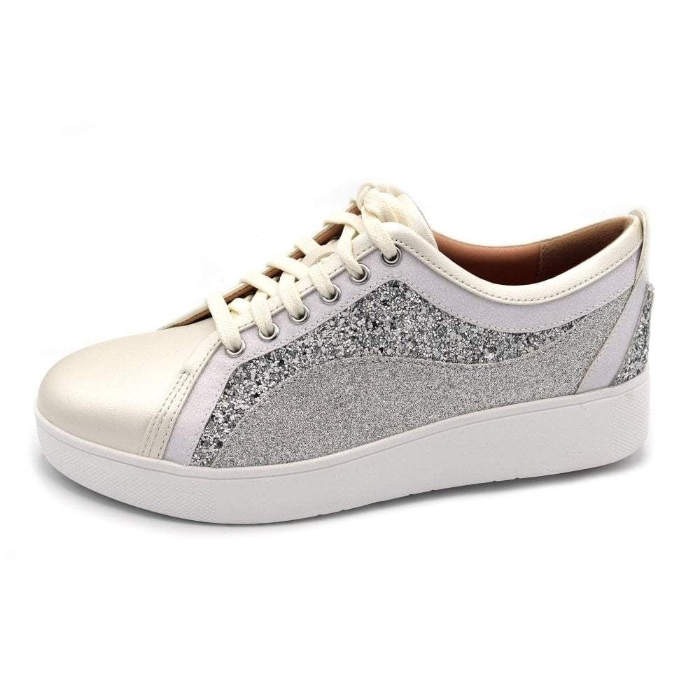 Fitflop Rally Ombré Glitter Sneaker Urban White | Dotique - Dotique - Fitflop