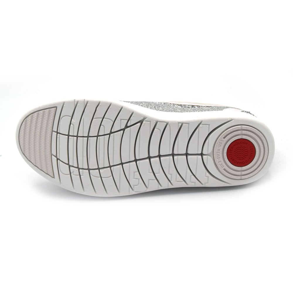Fitflop Rally Ombré Glitter Sneaker Urban White | Dotique - Dotique - Fitflop