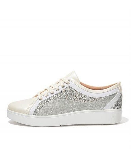 Fitflop Rally Ombré Glitter Sneaker Urban White | Dotique - Dotique - Fitflop