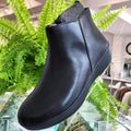 FitFlop Sumi Black Leather Ankle Boot - Dotique - Dotique