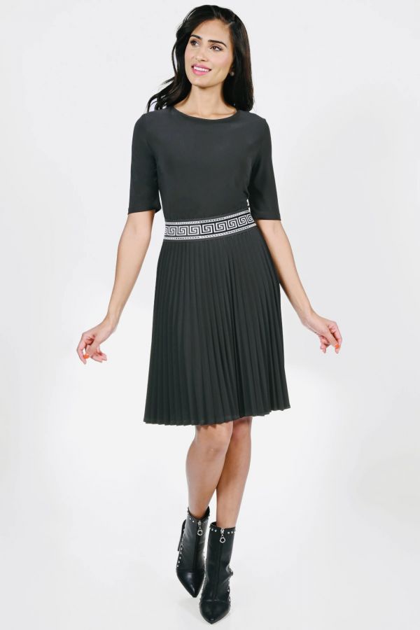 Frank Lyman 223015 Black Dress Front | Dotique