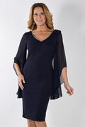 Frank Lyman 239147 Midnight Navy Cocktail Party Dress - Dotique