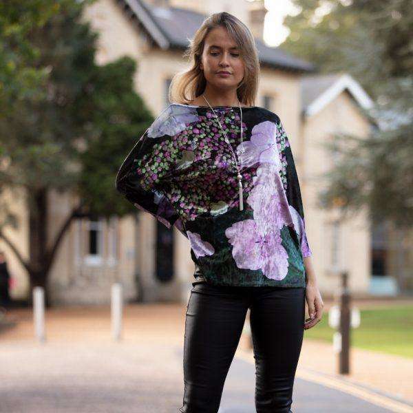 From my Mother's Garden Harmony Velvet Top with necklace