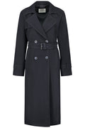 Gerry Weber 350003-31172 Navy Trench Coat - Dotique Chesterfield