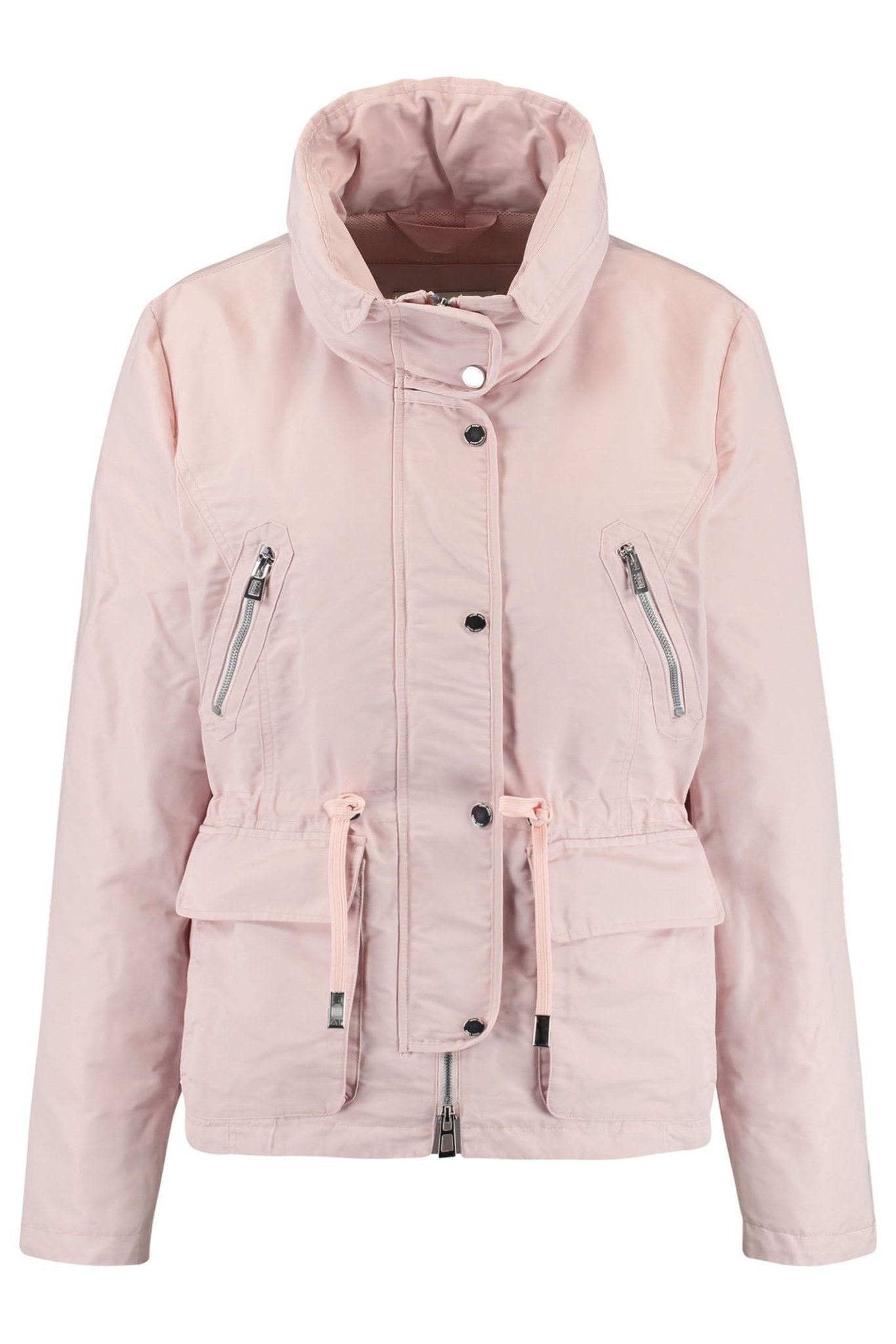 Gerry Weber 350224-31149 English Rose Pink Padded High Neck Jacket - Dotique Chesterfield