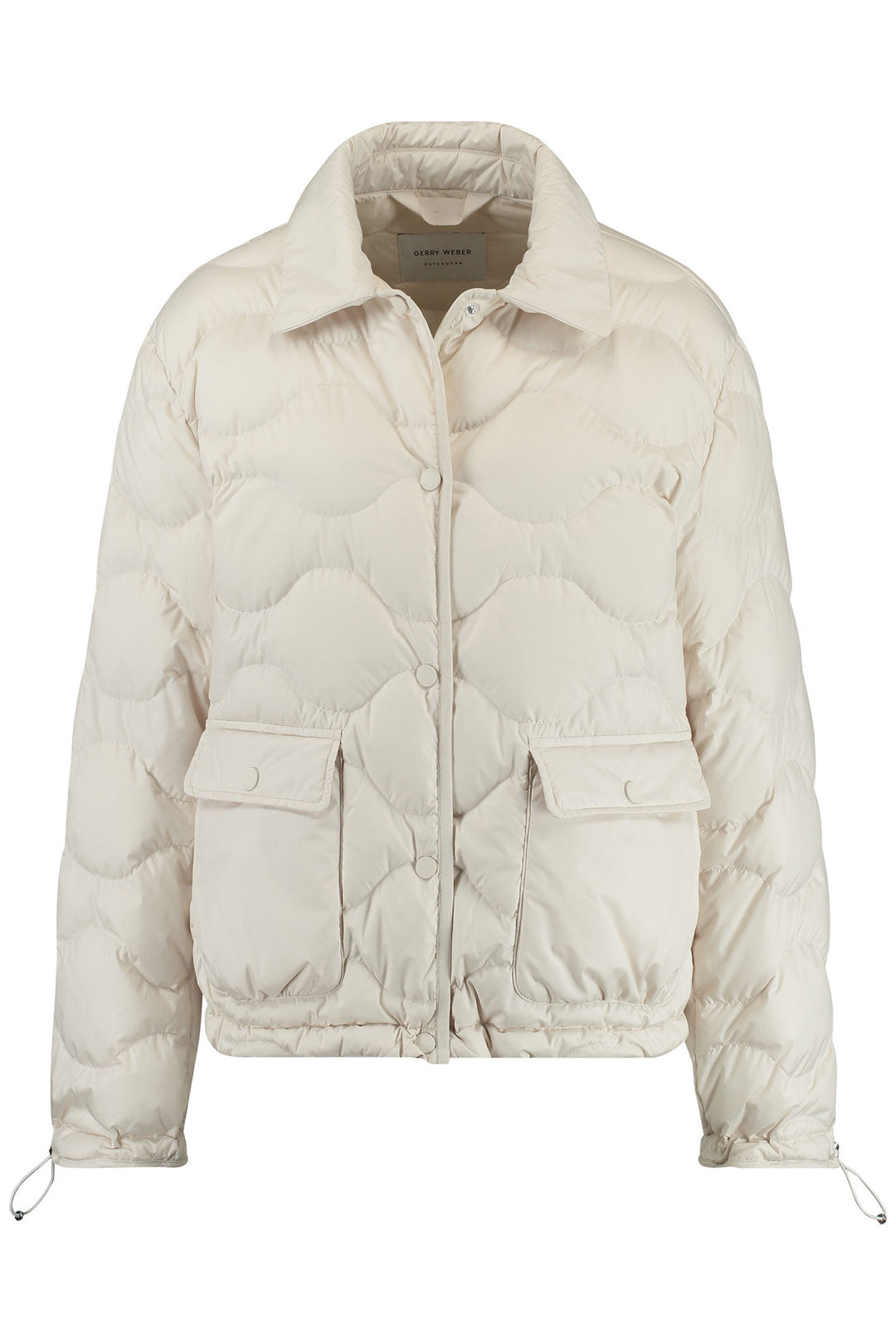 Gerry Weber 350232-31196 Cream Quilted Jacket - Dotique Chesterfield