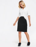 Gerry Weber 91075 Black Jersey Skirt Front Lifestyle | Dotique