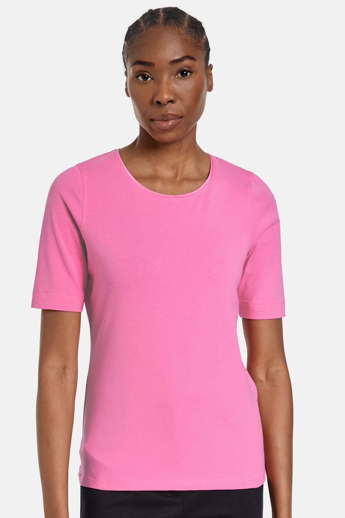 Pink v neck t shirt hotsell