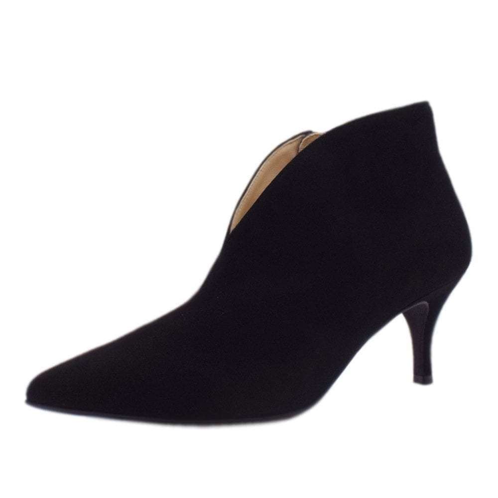 Products Hogl 6912 Black Leather Suede Ankle Boot