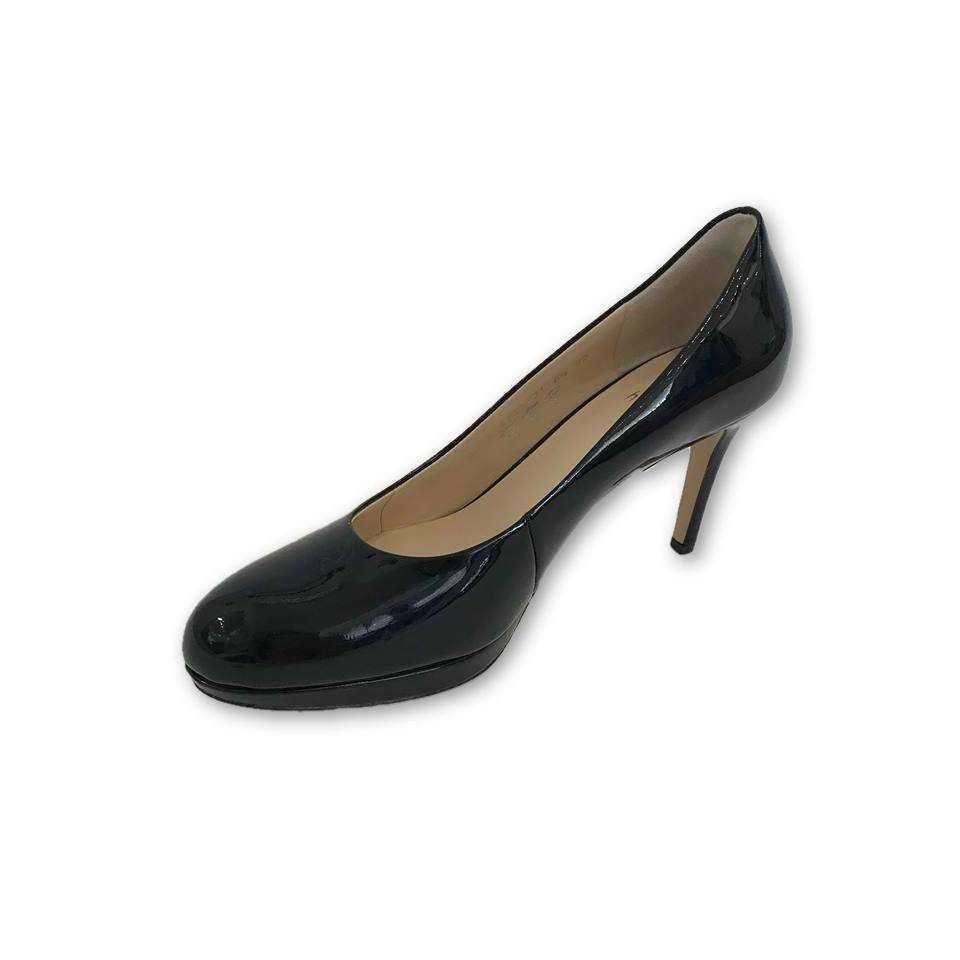 Hogl 8004 Black Leather Patent Shoes - Dotique - Hogl