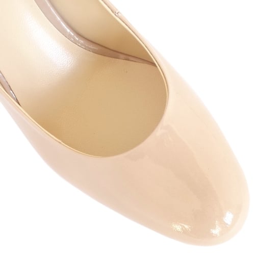 Hogl 8004 Nude Leather High Heel Shoes toe