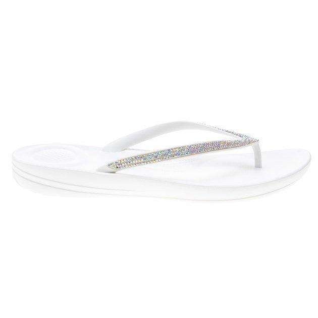 FitFlop Iqushion White Sparkle Shoe side 2