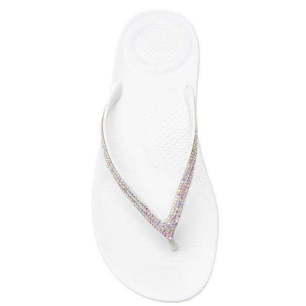 FitFlop Iqushion White Sparkle Shoe top