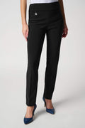 Joseph Ribkoff 144092 Black Classic Tailored Slim Fit Trousers - Dotique