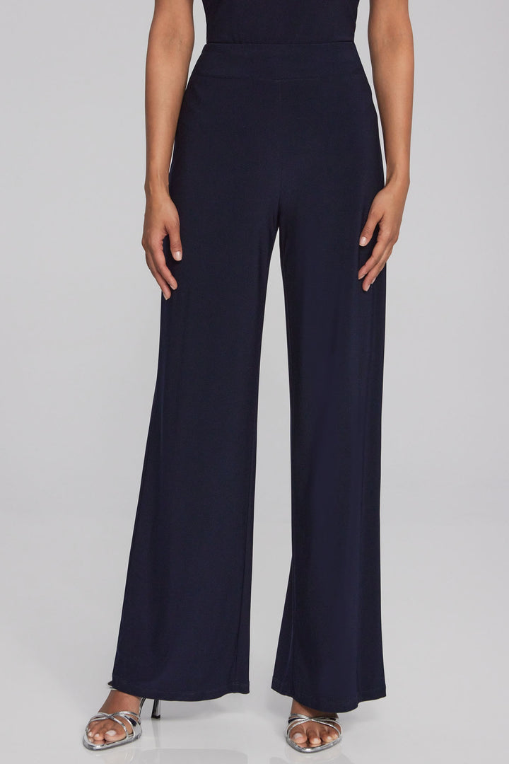 Joseph Ribkoff 221340 Midnight Blue Wide Leg Trousers - Dotique