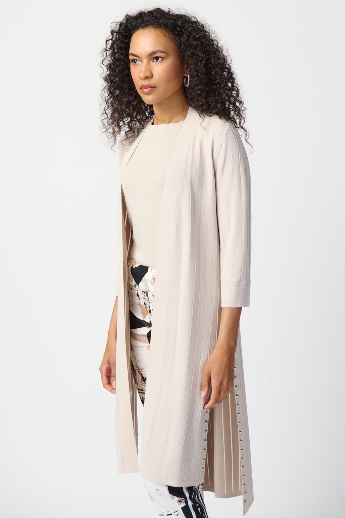 Joseph Ribkoff 222929 Beige Long Cardigan - Dotique