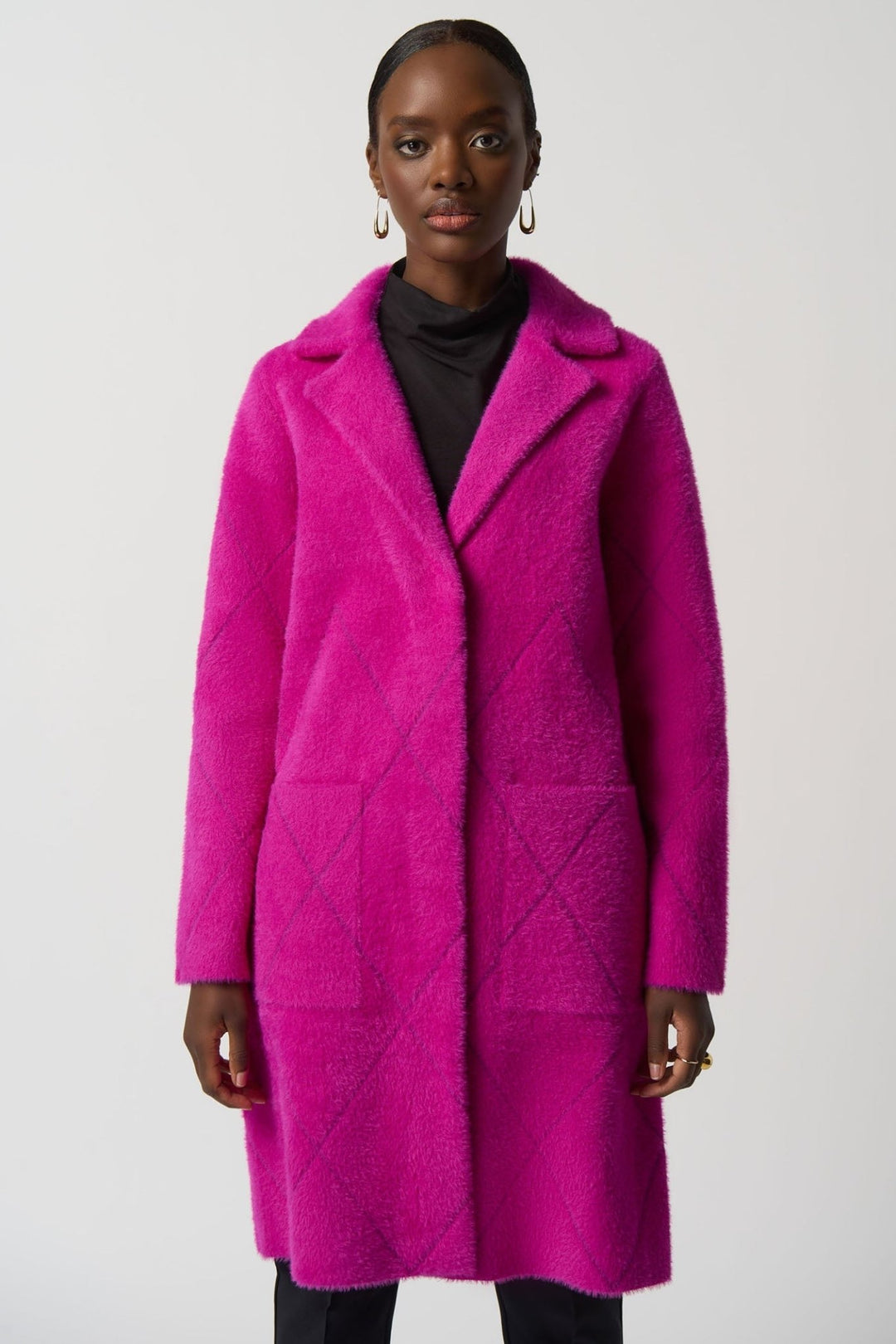Joseph Ribkoff 233951 Magenta Pink Coat - Dotique