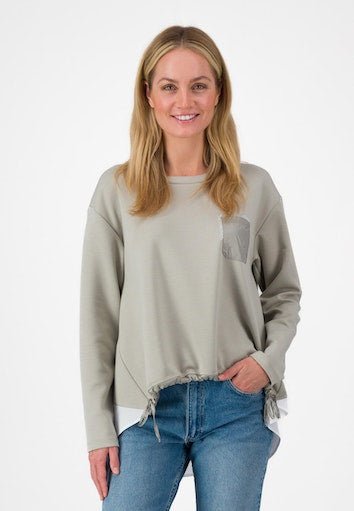 Just White J2816/680 Khaki Knit Front