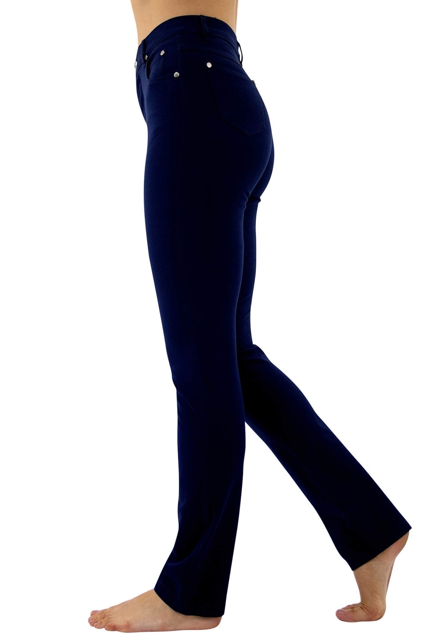 Marble 2403 103 Navy Straight Leg Jeans - Dotique