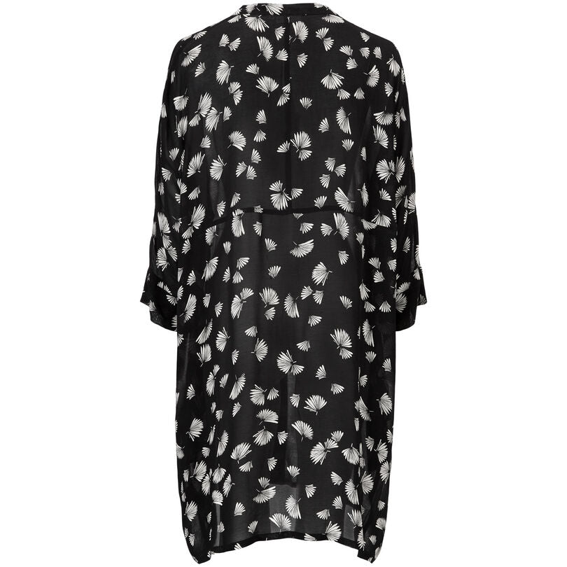 Masai Black Losetta Shirt Dress Back | Dotique