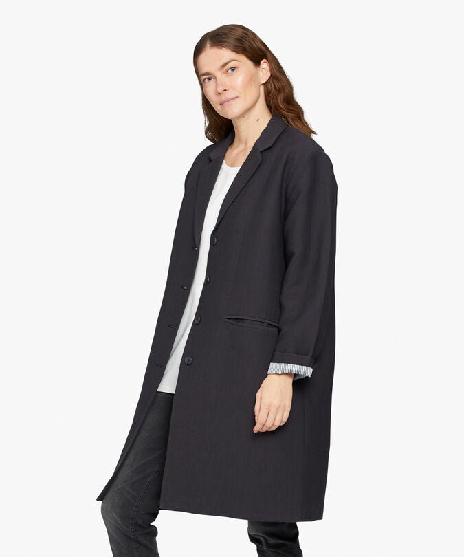 Masai Black Tura Coat Lifestyle 1 | Dotique