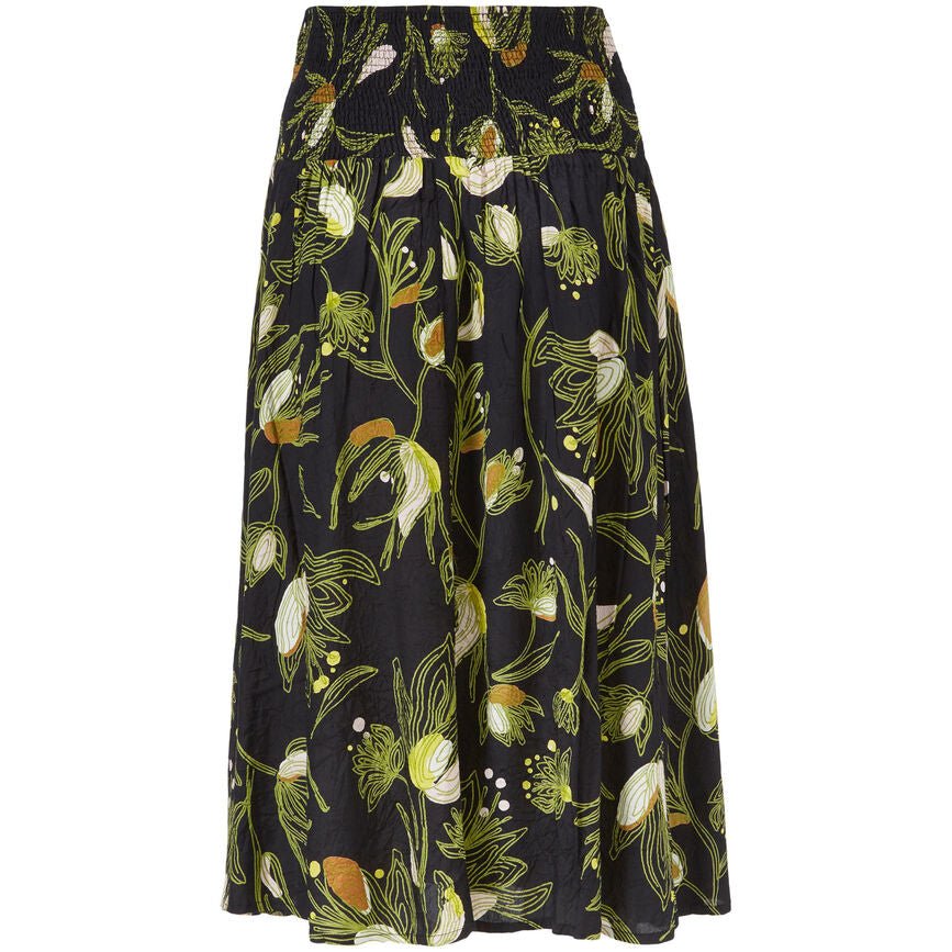 Masai Green Sheen Sondra Skirt Back | Dotique