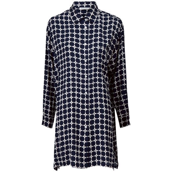 Masai Navy Ilta Shirt Front | Dotique
