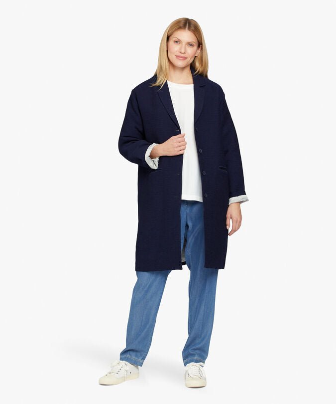 Masai Navy Tura Coat Lifestyle 2 | Dotique